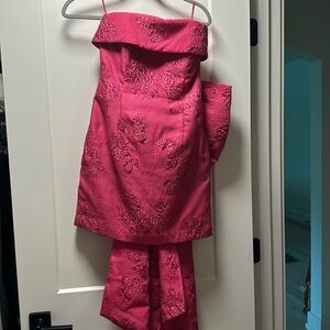Rebecca Vallance pink bow dress